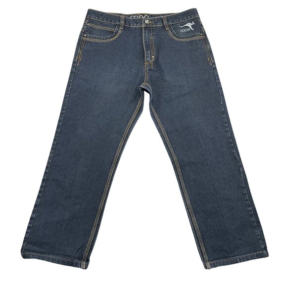 Coogi Jeans Mens 36x34 Dark Wash Mid Rise Aussie Flag Denim